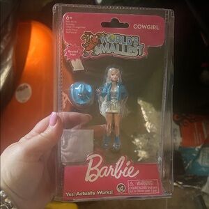 Barbie Cowgirl Mini Doll in Pink and Blue Packaging